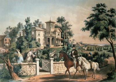 American Country Life, Engraved by Nathaniel Currier, Published by Currier and Ives by Frances Flora Bond Palmer
